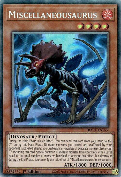 Miscellaneousaurus [RA04-EN022] Prismatic Collector's Rare | The CG Realm
