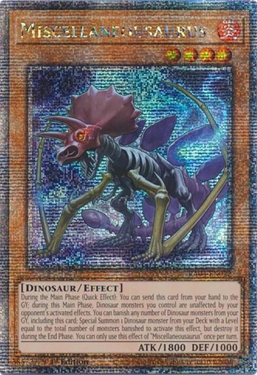 Miscellaneousaurus [RA04-EN022] Quarter Century Secret Rare | The CG Realm