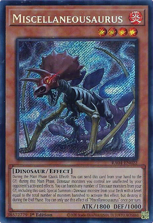 Miscellaneousaurus [RA04-EN022] Secret Rare | The CG Realm