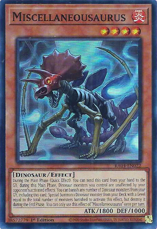 Miscellaneousaurus [RA04-EN022] Super Rare | The CG Realm