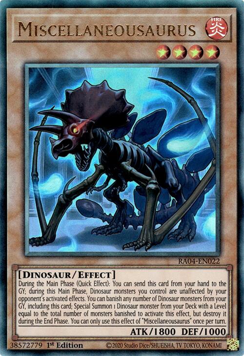 Miscellaneousaurus [RA04-EN022] Prismatic Ultimate Rare | The CG Realm