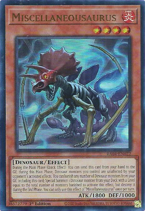 Miscellaneousaurus [RA04-EN022] Ultra Rare | The CG Realm