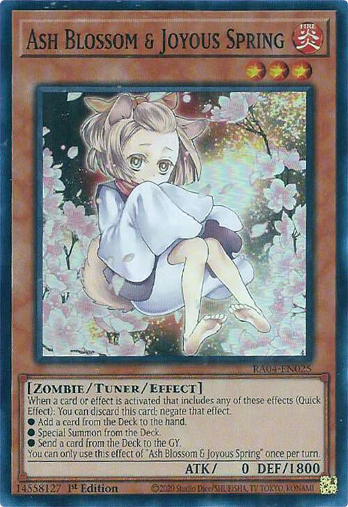 Ash Blossom & Joyous Spring (Alternate Art) [RA04-EN025] Super Rare | The CG Realm