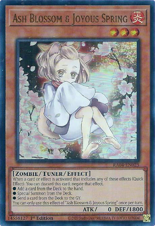 Ash Blossom & Joyous Spring (Alternate Art) [RA04-EN025] Ultra Rare | The CG Realm