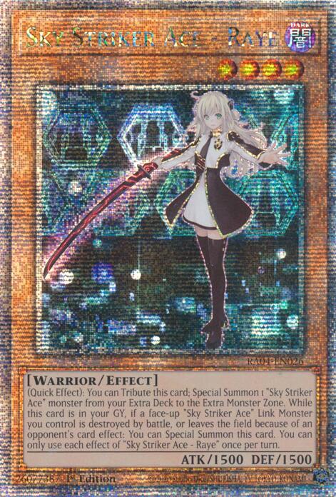 Sky Striker Ace - Raye [RA04-EN026] Quarter Century Secret Rare | The CG Realm