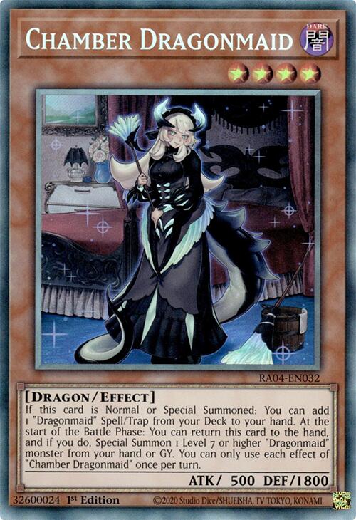 Chamber Dragonmaid [RA04-EN032] Prismatic Collector's Rare | The CG Realm