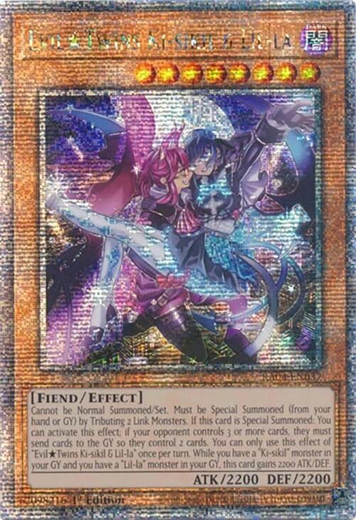 EvilTwins Ki-sikil & Lil-la [RA04-EN037] Quarter Century Secret Rare | The CG Realm