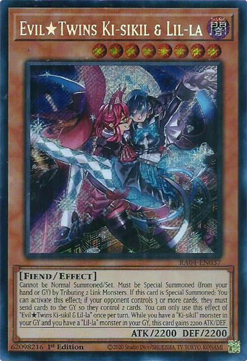 EvilTwins Ki-sikil & Lil-la [RA04-EN037] Secret Rare | The CG Realm