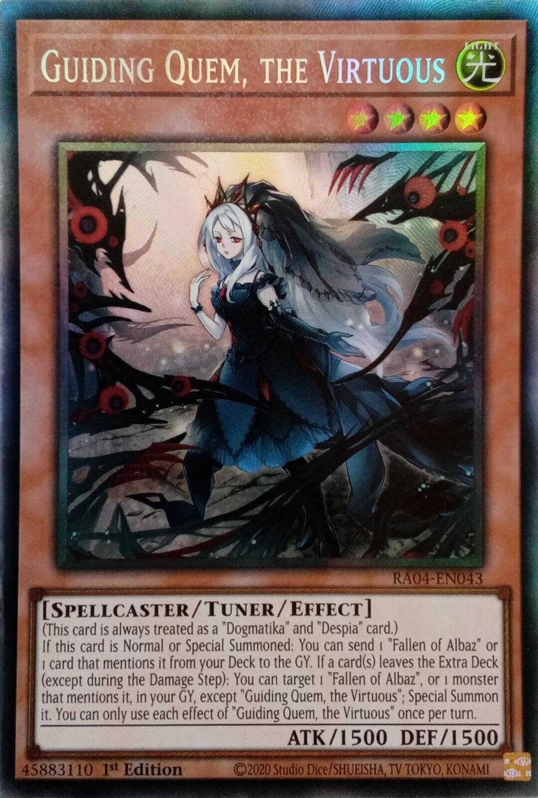 Guiding Quem, the Virtuous [RA04-EN043] Prismatic Collector's Rare | The CG Realm