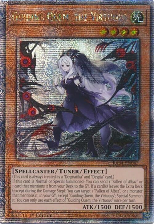 Guiding Quem, the Virtuous [RA04-EN043] Quarter Century Secret Rare | The CG Realm