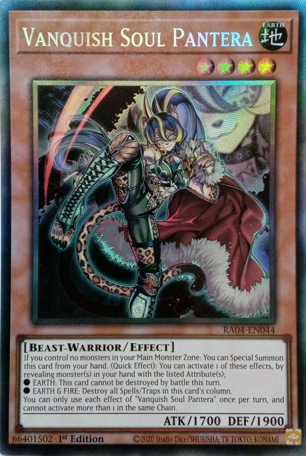 Vanquish Soul Pantera [RA04-EN044] Prismatic Collector's Rare | The CG Realm