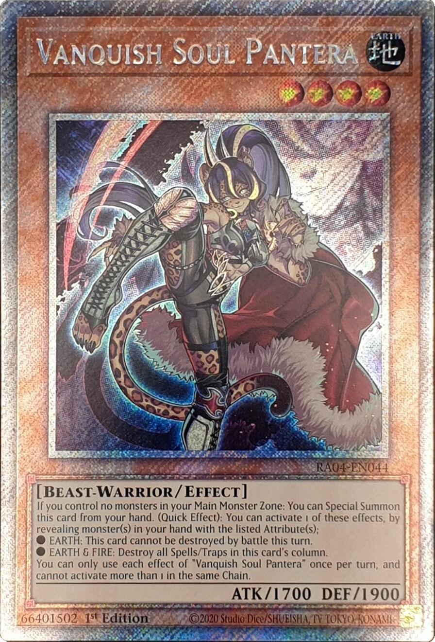 Vanquish Soul Pantera [RA04-EN044] Platinum Secret Rare | The CG Realm