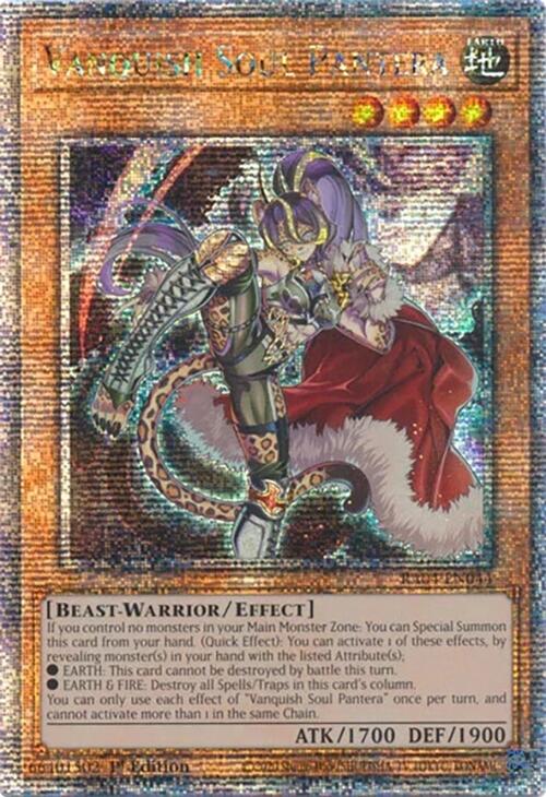 Vanquish Soul Pantera [RA04-EN044] Quarter Century Secret Rare | The CG Realm