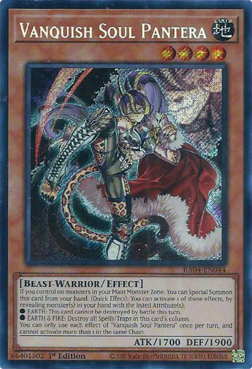 Vanquish Soul Pantera [RA04-EN044] Secret Rare | The CG Realm