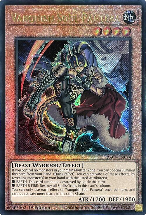 Vanquish Soul Pantera [RA04-EN044] Prismatic Ultimate Rare | The CG Realm