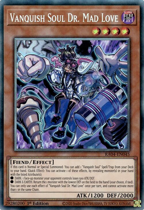 Vanquish Soul Dr. Mad Love [RA04-EN045] Prismatic Collector's Rare | The CG Realm