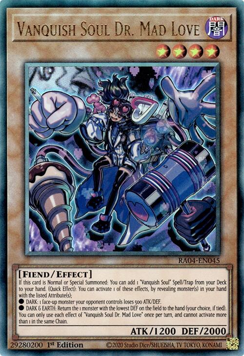 Vanquish Soul Dr. Mad Love [RA04-EN045] Prismatic Ultimate Rare | The CG Realm