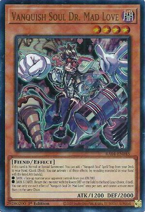 Vanquish Soul Dr. Mad Love (UR) (RA04-EN045) - Quarter Century Stampede 1st Edition