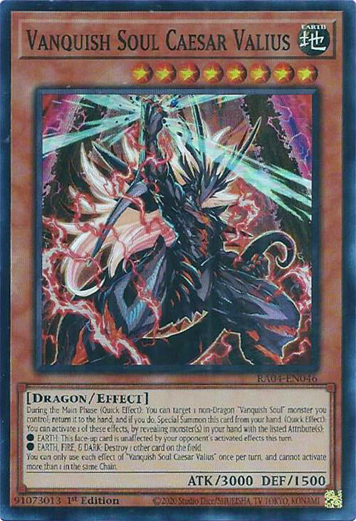Vanquish Soul Caesar Valius [RA04-EN046] Super Rare | The CG Realm