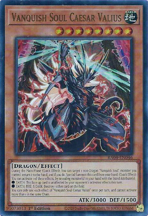 Vanquish Soul Caesar Valius [RA04-EN046] Ultra Rare | The CG Realm