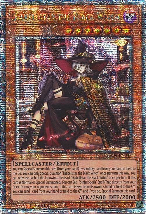 Diabellstar the Black Witch (New Art) [RA04-EN047] Quarter Century Secret Rare | The CG Realm