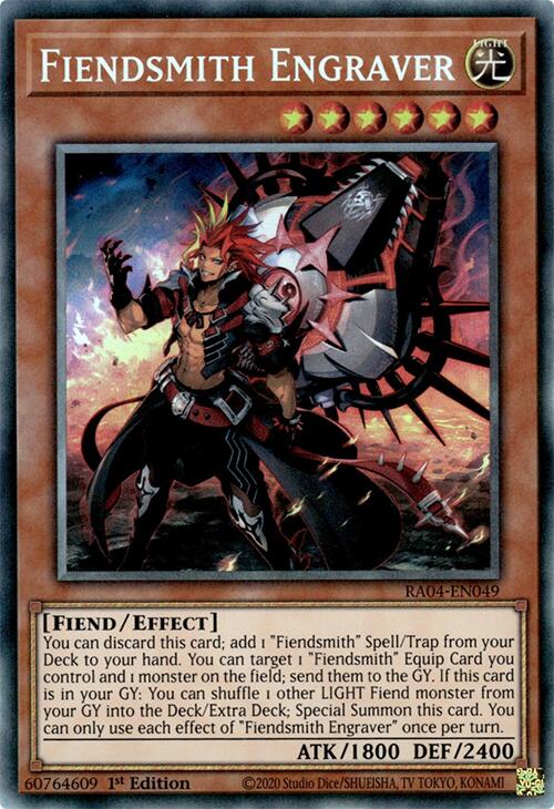 Fiendsmith Engraver [RA04-EN049] Prismatic Collector's Rare | The CG Realm