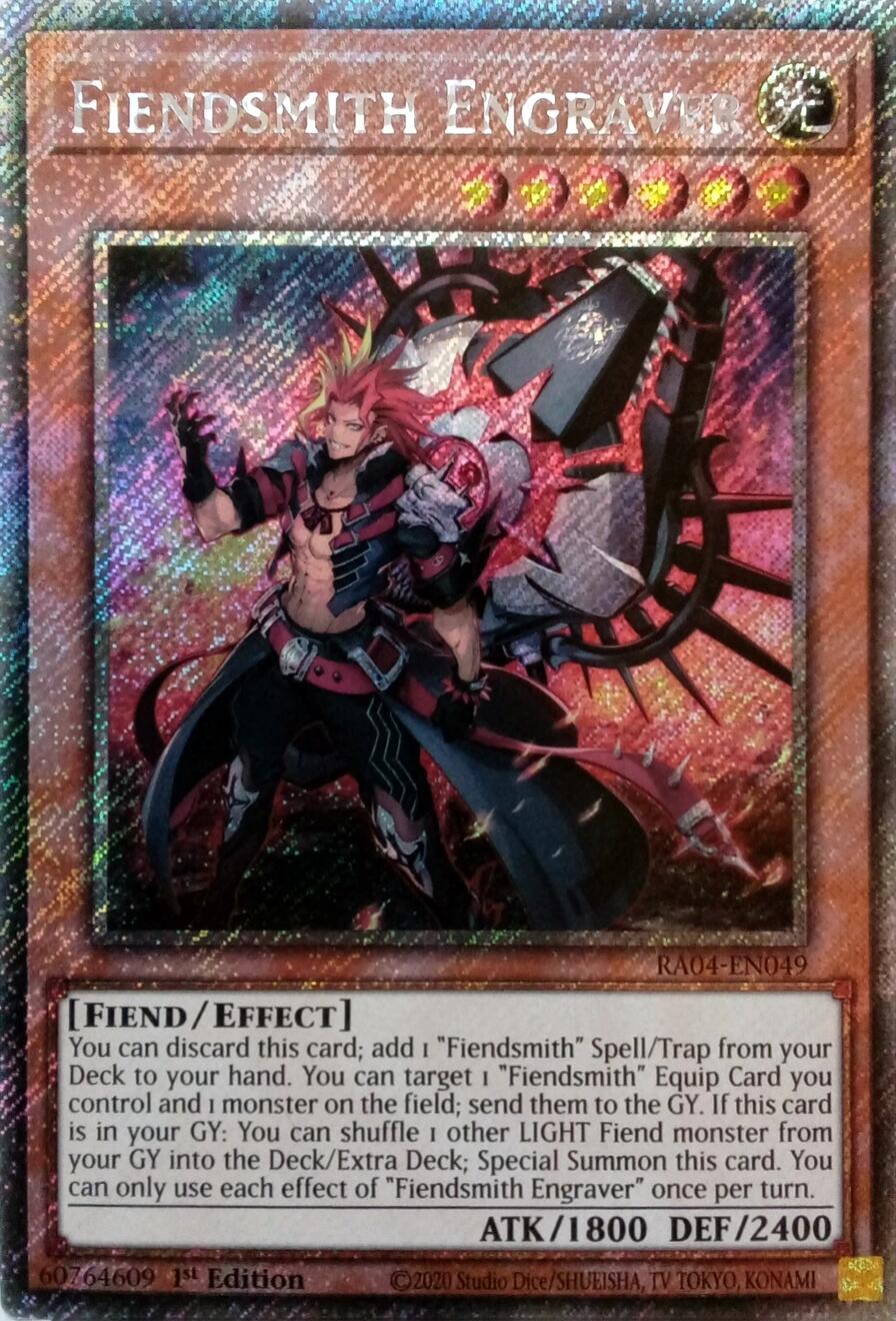 Fiendsmith Engraver [RA04-EN049] Platinum Secret Rare | The CG Realm