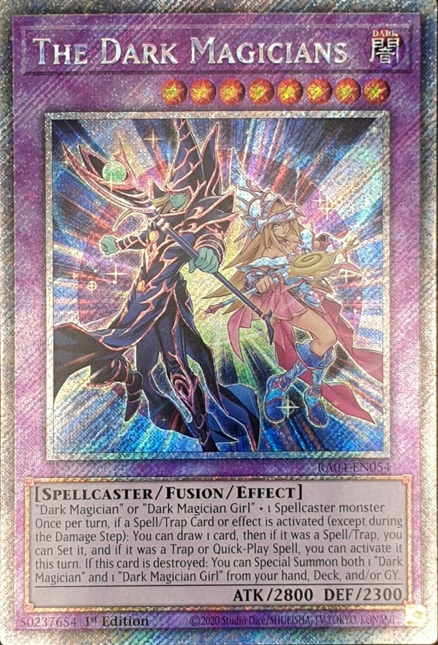 The Dark Magicians [RA04-EN054] Platinum Secret Rare | The CG Realm