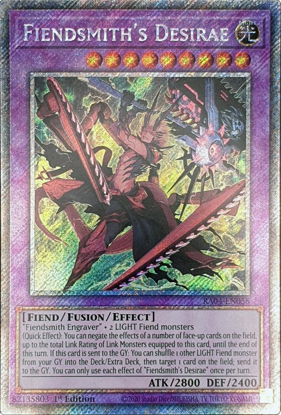 Fiendsmith's Desirae [RA04-EN056] Platinum Secret Rare | The CG Realm