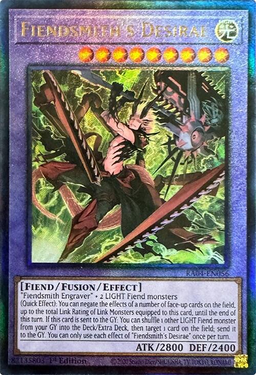 Fiendsmith's Desirae [RA04-EN056] Prismatic Ultimate Rare | The CG Realm