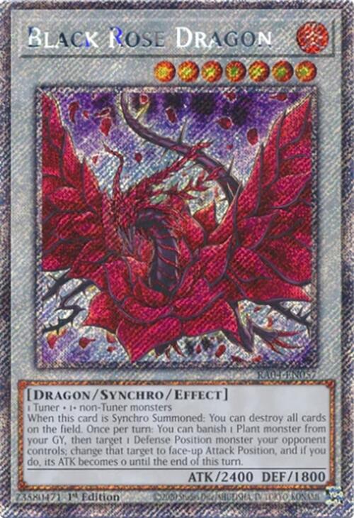 Black Rose Dragon [RA04-EN057] Platinum Secret Rare | The CG Realm