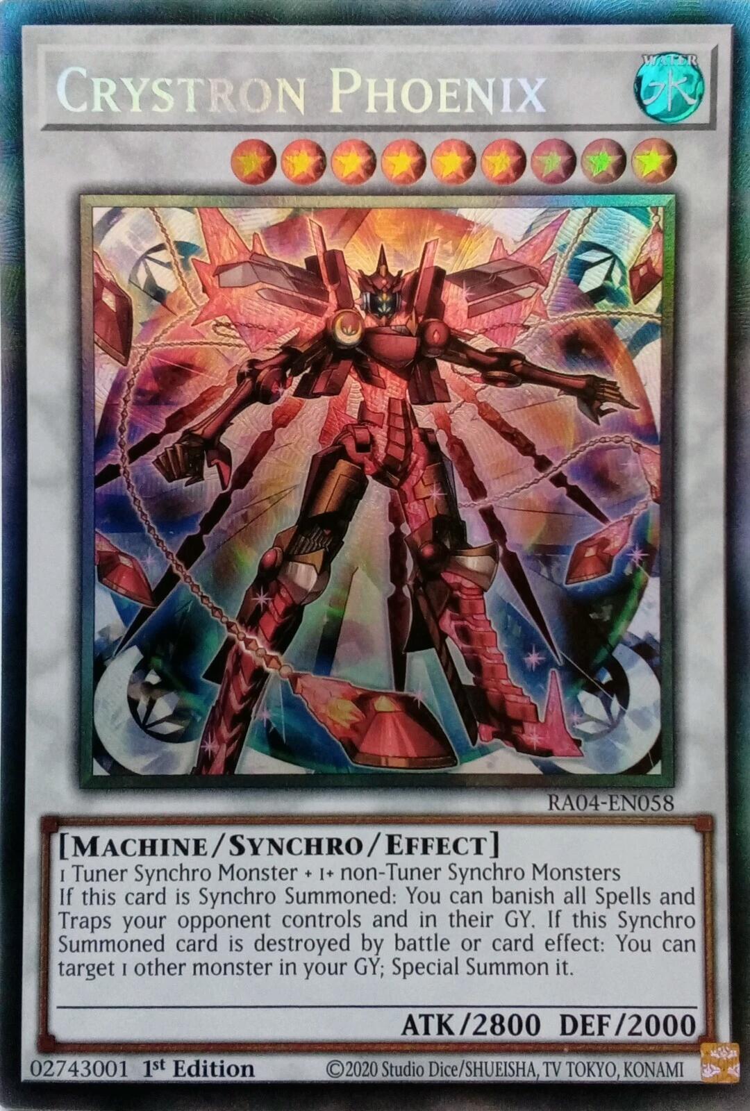 Crystron Phoenix [RA04-EN058] Prismatic Collector's Rare | The CG Realm