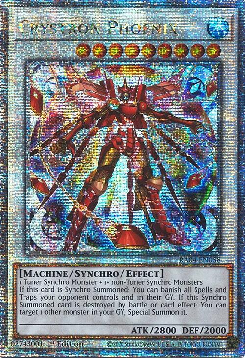 Crystron Phoenix [RA04-EN058] Quarter Century Secret Rare | The CG Realm