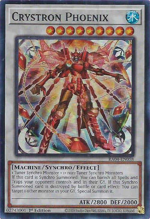 Crystron Phoenix [RA04-EN058] Super Rare | The CG Realm