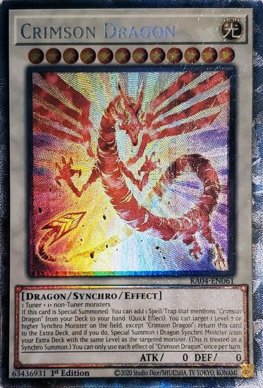 Crimson Dragon (card) [RA04-EN061] Prismatic Collector's Rare | The CG Realm