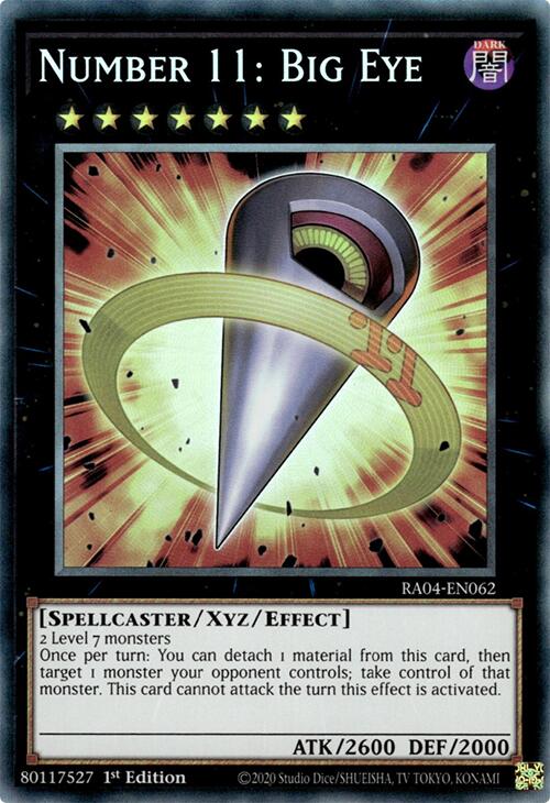 Number 11: Big Eye [RA04-EN062] Prismatic Collector's Rare | The CG Realm