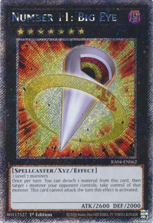 Number 11: Big Eye [RA04-EN062] Platinum Secret Rare | The CG Realm