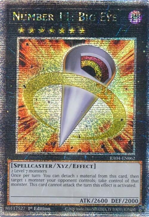Number 11: Big Eye [RA04-EN062] Quarter Century Secret Rare | The CG Realm