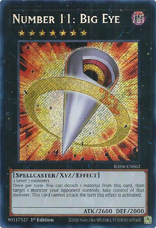 Number 11: Big Eye [RA04-EN062] Secret Rare | The CG Realm