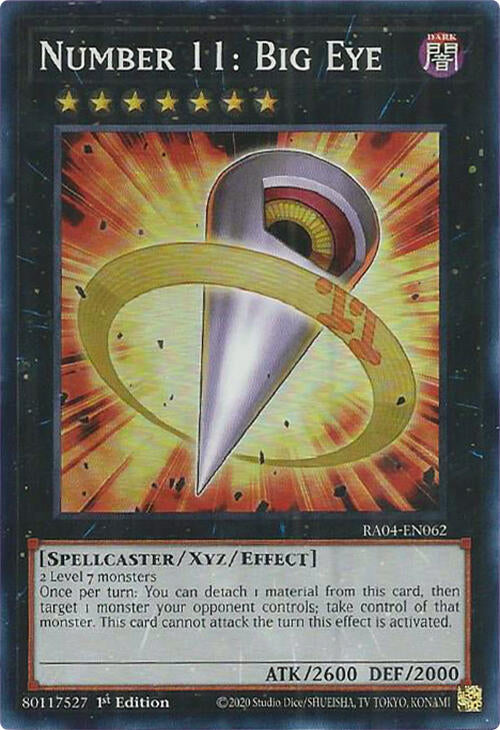 Number 11: Big Eye [RA04-EN062] Super Rare | The CG Realm