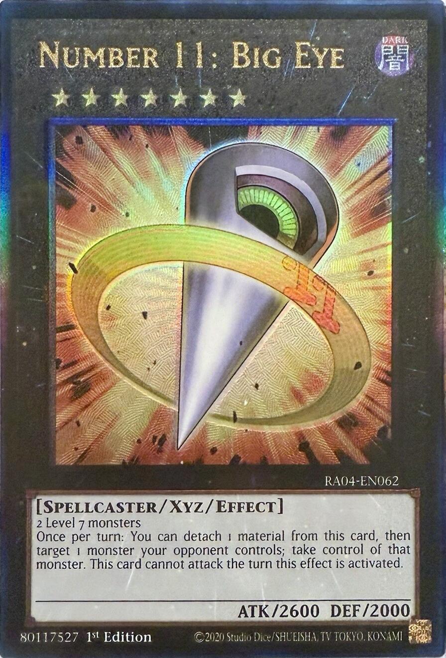 Number 11: Big Eye [RA04-EN062] Prismatic Ultimate Rare | The CG Realm