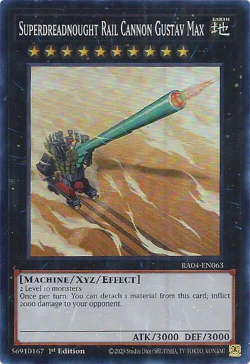 Superdreadnought Rail Cannon Gustav Max [RA04-EN063] Super Rare | The CG Realm