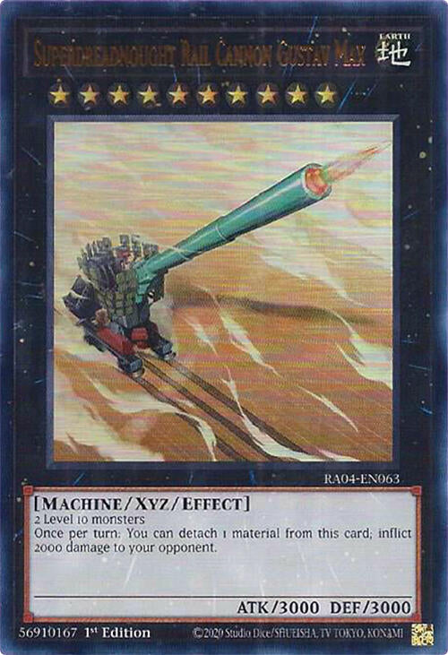 Superdreadnought Rail Cannon Gustav Max [RA04-EN063] Ultra Rare | The CG Realm