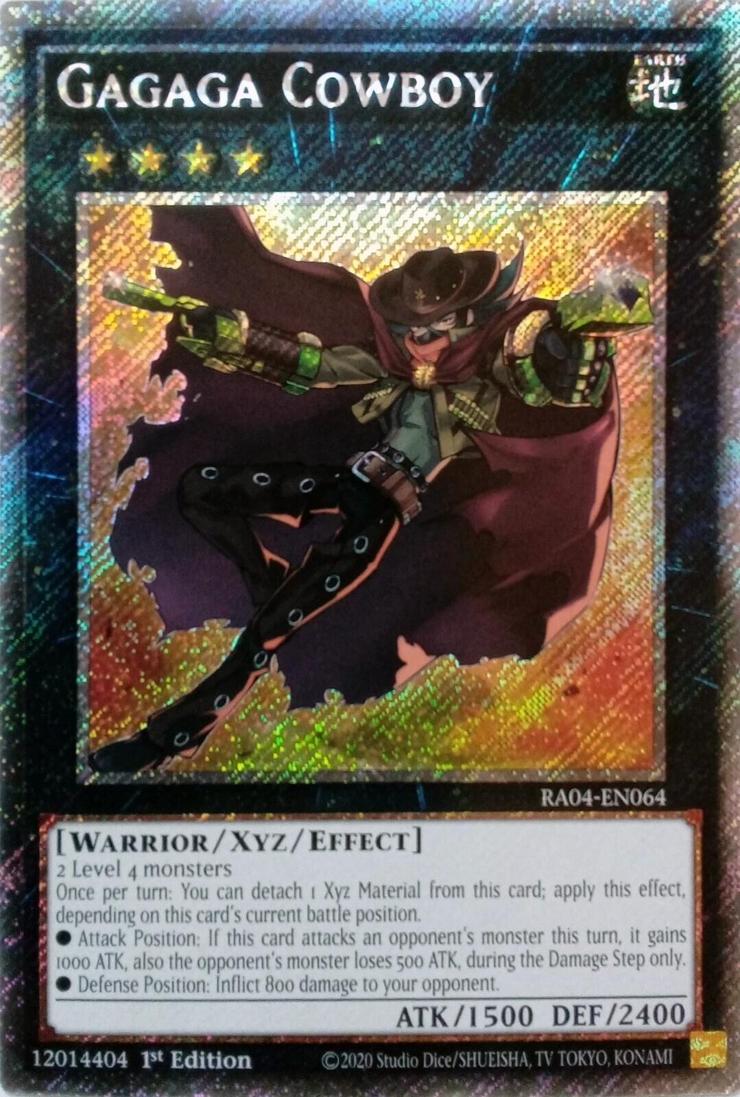 Gagaga Cowboy [RA04-EN064] Platinum Secret Rare | The CG Realm