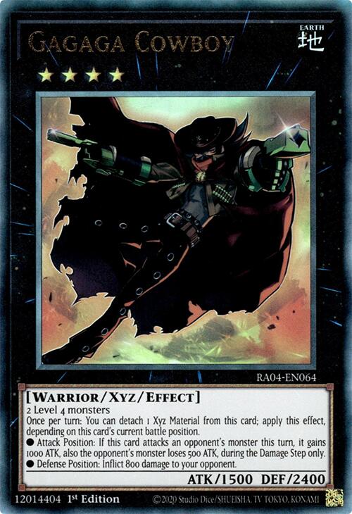 Gagaga Cowboy [RA04-EN064] Prismatic Ultimate Rare | The CG Realm