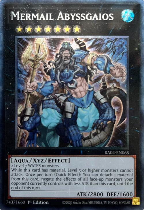 Mermail Abyssgaios [RA04-EN065] Prismatic Collector's Rare | The CG Realm