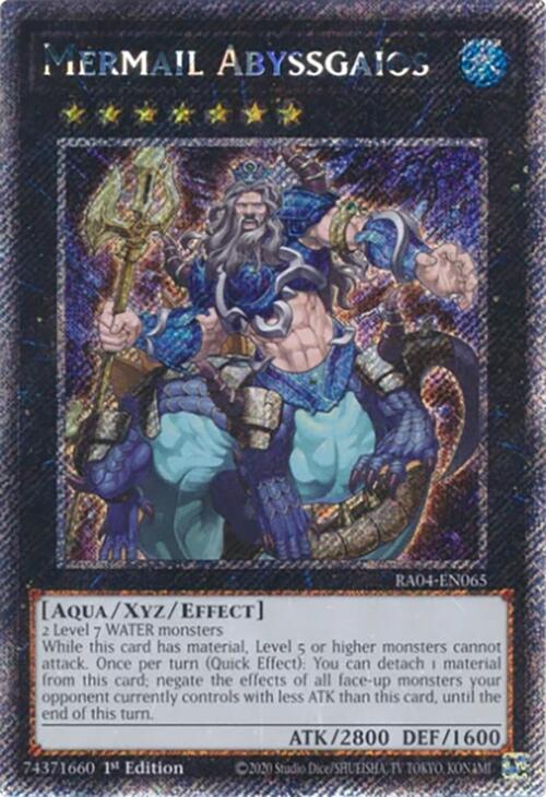 Mermail Abyssgaios [RA04-EN065] Platinum Secret Rare | The CG Realm