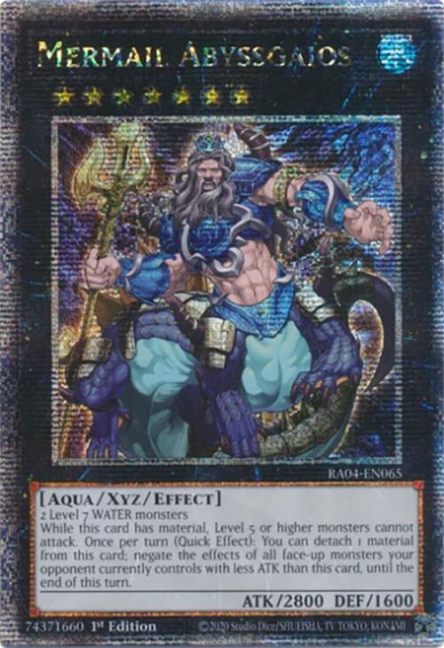 Mermail Abyssgaios [RA04-EN065] Quarter Century Secret Rare | The CG Realm
