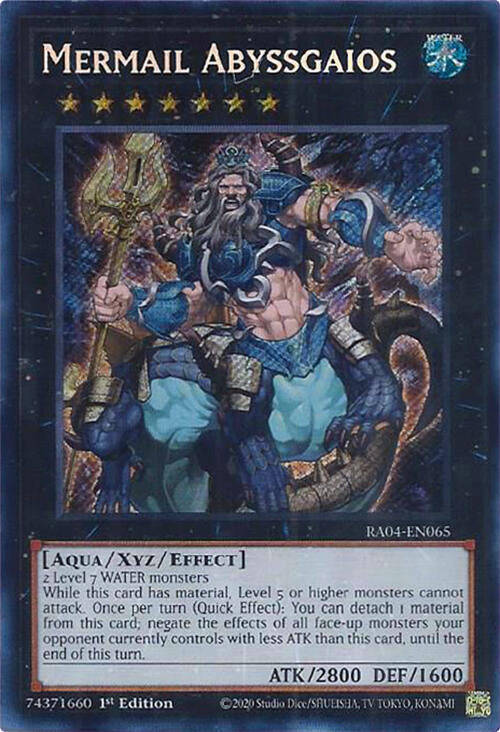 Mermail Abyssgaios [RA04-EN065] Secret Rare | The CG Realm