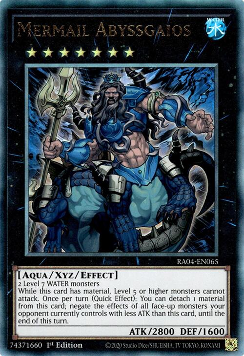 Mermail Abyssgaios [RA04-EN065] Prismatic Ultimate Rare | The CG Realm